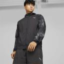 Run Men's Favourite Printed Woven Jacket in Black/Aop, Size XL, Polyester by Puma