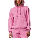 Running Bare Womens Legacy Pullover Hoodie Pink L