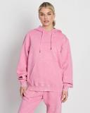 Running Bare Womens Legacy Pullover Hoodie Pink L