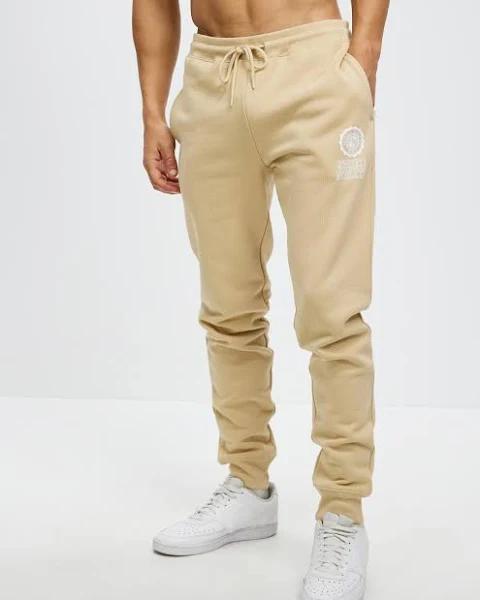 Russell Athletic Australia Men's Collegiate Flock Track Pant - Wood L