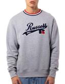 Russell Athletic Ebbets Sweat in Grey Grey Marle M