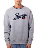 Russell Athletic Ebbets Sweat in Grey Grey Marle M