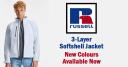 Russell Men's 140m Soft Shell Workwear Jacket Black XL
