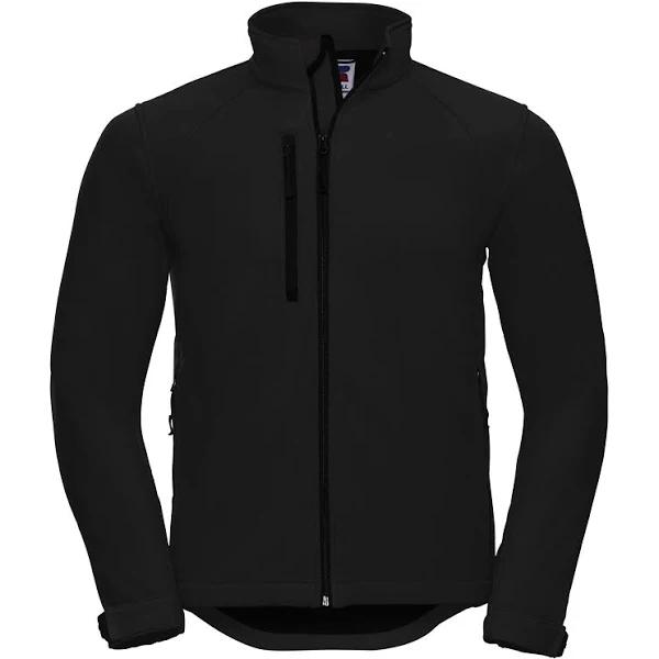 Russell Men's 140m Soft Shell Workwear Jacket Black XL