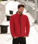 Russell Men's 140m Soft Shell Workwear Jacket Classic Red 4XL