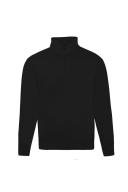 Russell Mens Authentic Quarter Zip Sweatshirt Black 4XL