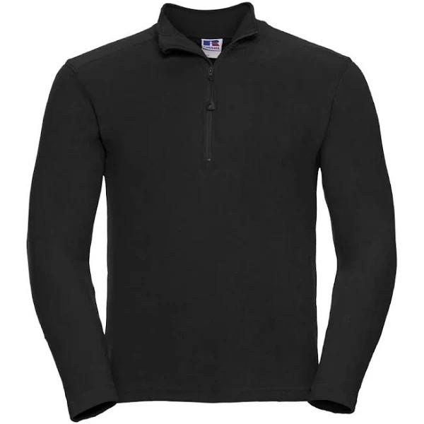 Russell Mens Authentic Quarter Zip Sweatshirt Black 4XL