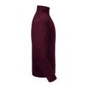 Russell Mens Authentic Zip Neck Sweatshirt Burgundy XS