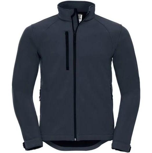 Russell Mens Water Resistant & Windproof Softshell Jacket French Navy Mens Jacket