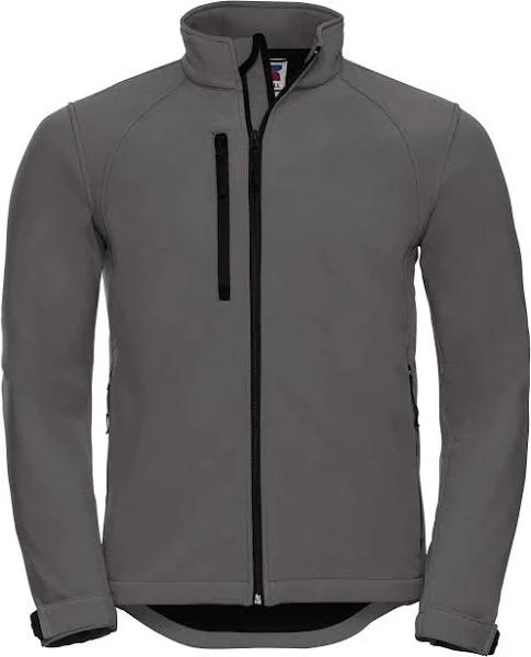 Russell Mens Water Resistant & Windproof Softshell Jacket Titanium Mens Jacket