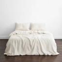 Rust Stripe 100% French Flax Linen Bedding Set - Single - Bed Threads