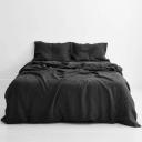 Rust Stripe 100% French Flax Linen Bedding Set - Single - Bed Threads