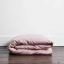Rust Stripe 100% French Flax Linen Bedding Set - Single - Bed Threads