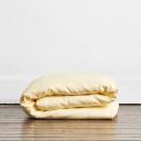 Rust Stripe 100% French Flax Linen Bedding Set - Single - Bed Threads
