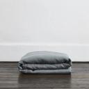 Rust Stripe 100% French Flax Linen Bedding Set - Single - Bed Threads
