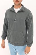 Rusty Middle Section Crew Polar Fleece Gull L / Grey