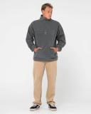 Rusty Middle Section Crew Polar Fleece Gull M / Grey