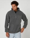 Rusty Middle Section Crew Polar Fleece Gull M / Grey