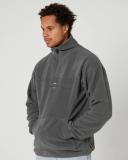 Rusty Middle Section Crew Polar Fleece Gull M / Grey