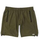 RVCA Men's Active Performance Yogger IV 17" Shorts With An Elastic Waistband Olive