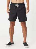 RVCA Men's Opposite Elastic Boardshorts - Black | Cotton - Swimoutlet.com