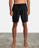 RVCA Men's Opposite Elastic Boardshorts - Black XXL | Cotton - Swimoutlet.com