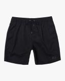 RVCA Men's Opposite Elastic Boardshorts - Black XXL | Cotton - Swimoutlet.com