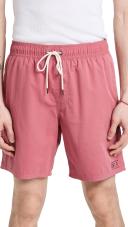 RVCA Men's Opposite Elastic Boardshorts - Dusty Pink | Cotton - Swimoutlet.com