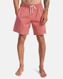 RVCA Men's Opposite Elastic Boardshorts - Dusty Pink | Cotton - Swimoutlet.com