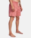 RVCA Men's Opposite Elastic Boardshorts - Dusty Pink | Cotton - Swimoutlet.com