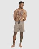 RVCA - Men's Shorts - Opposites Elastic 2 Shorts - Brown - Size L