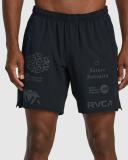 RVCA - Men's Shorts - Yogger Stretch Elastic Shorts 17" - Black - Size S