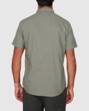 RVCA That'll Do Stretch Short Sleeve Shirt Cactus, S / Khaki