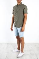 RVCA That'll Do Stretch Short Sleeve Shirt Cactus, S / Khaki