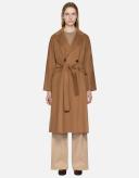 S Max Mara Brown Tea Wrap Style Coat