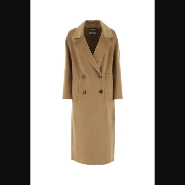 S Max Mara Womens Coats 2023 SS, Brown, 42