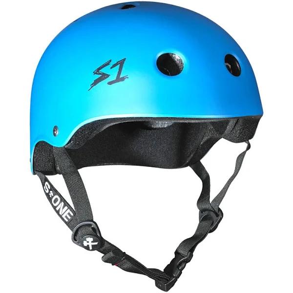 S1 Helmet | Lit Collab | Cyan Matte