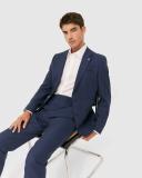 Saba Men's Melbourne Wool Suit Jacket in Blue Size 40
