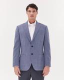 Saba Men's Owen Wool Blazer in Blue Size 38