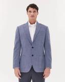 Saba Men's Owen Wool Blazer in Blue Size 44