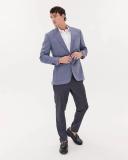 Saba Men's Owen Wool Blazer in Blue Size 44
