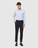 Saba Men's Stretch Poplin Shirt in Sky Blue Size XS