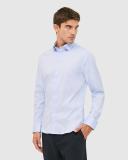 Saba Men's Stretch Poplin Shirt in Sky Blue Size XS