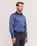 Saba Men's Stretch Poplin Shirt in St-Shirtl Blue Size Large