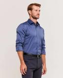 Saba Men's Stretch Poplin Shirt in St-Shirtl Blue Size Small