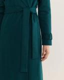 Saba Women's Karla Wool Longline Trench Coat in Evergreen Size 12