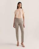 Saba Women's Willa High Neck Short Sleeve Top in Blush Pink Size 10