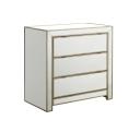 Sabrina Gold Mirror Chest Wide Chest by GALLERY FURNITURE