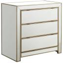 Sabrina Gold Mirror Chest Wide Chest by GALLERY FURNITURE