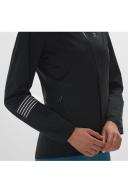 Salomon Bonatti 2.5L Womens Waterproof Jacket - Black/Mallard Blue - M